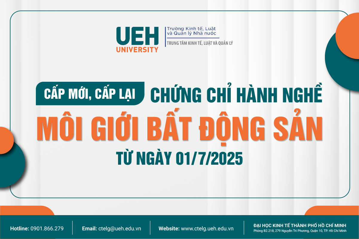 Cấp mới, cấp lại chứng chỉ hành nghề môi giới Bất động sản từ ngày 01/7/2025