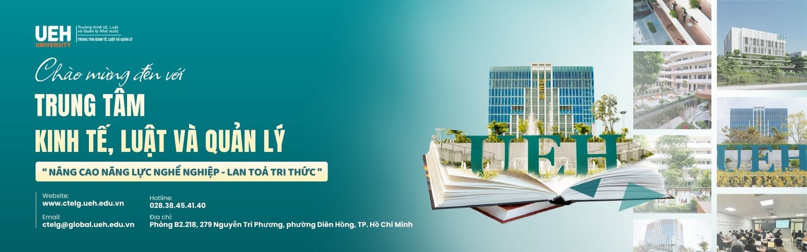 Chào mừng đến với Trung tâm Đào tạo Kinh tế & Luật (CTELG) - UEH