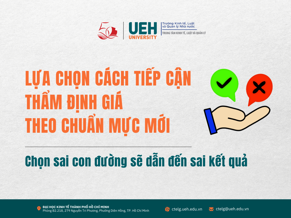 Lựa chọn cách tiếp cận thẩm định giá theo chuẩn mực mới – Chọn sai con đường sẽ dẫn đến sai kết quả