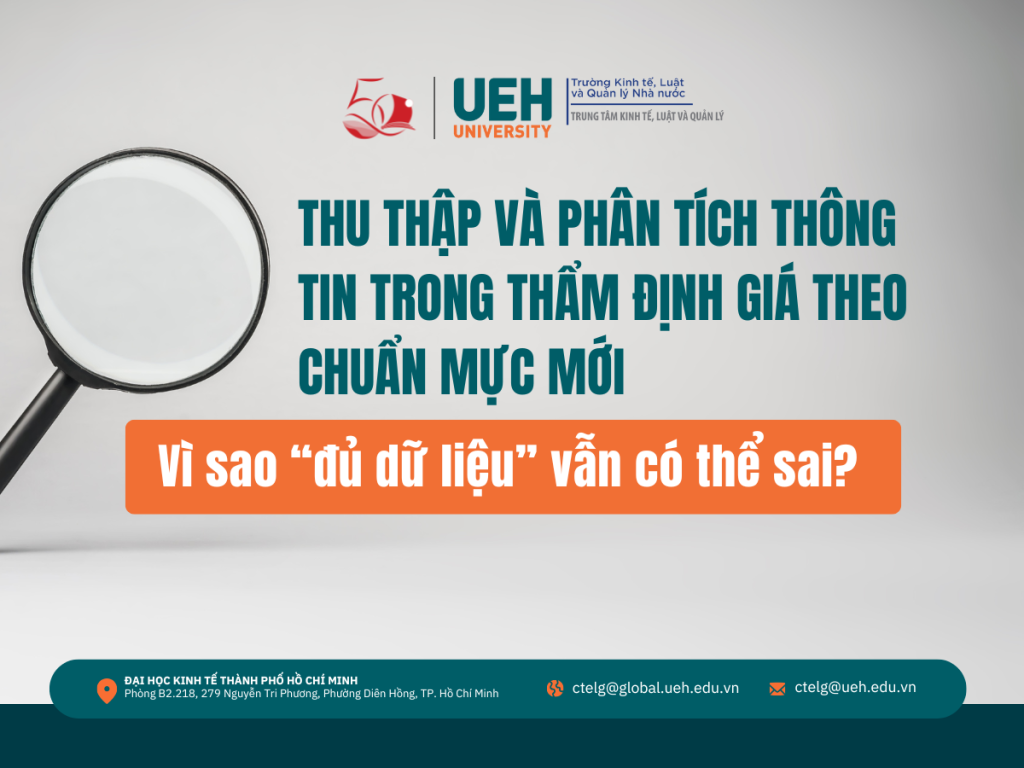 Thu thập và phân tích thông tin trong thẩm định giá theo chuẩn mực mới – vì sao “đủ dữ liệu” vẫn có thể sai?