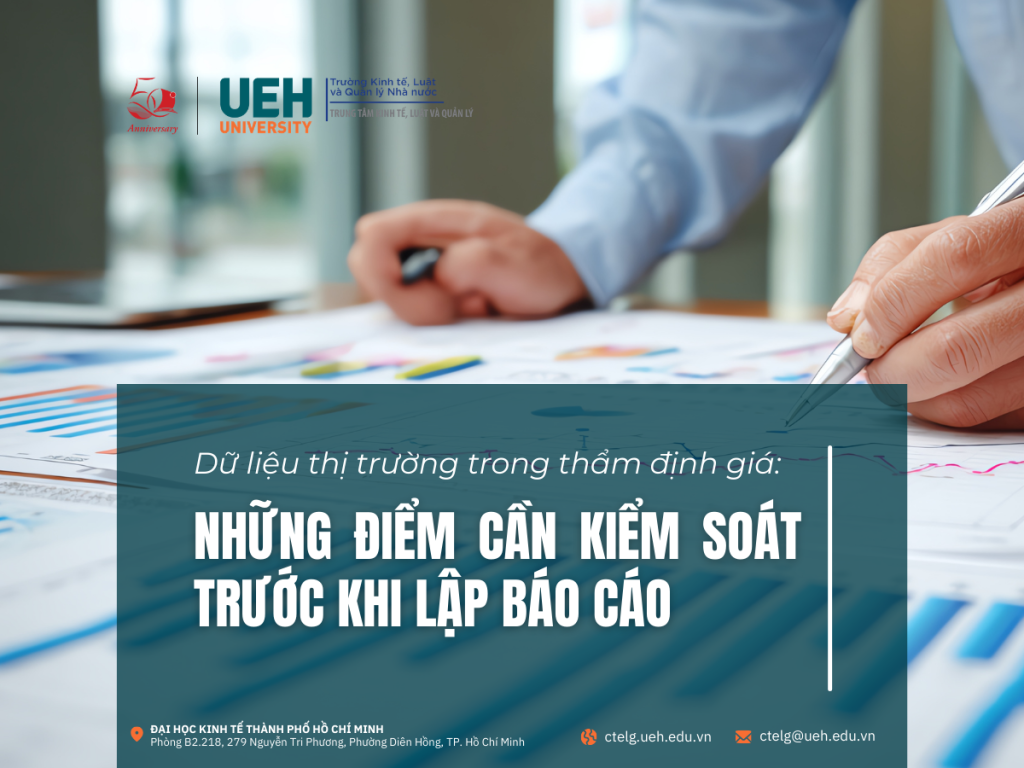 Dữ liệu thị trường trong thẩm định giá: Những điểm cần kiểm soát trước khi lập báo cáo