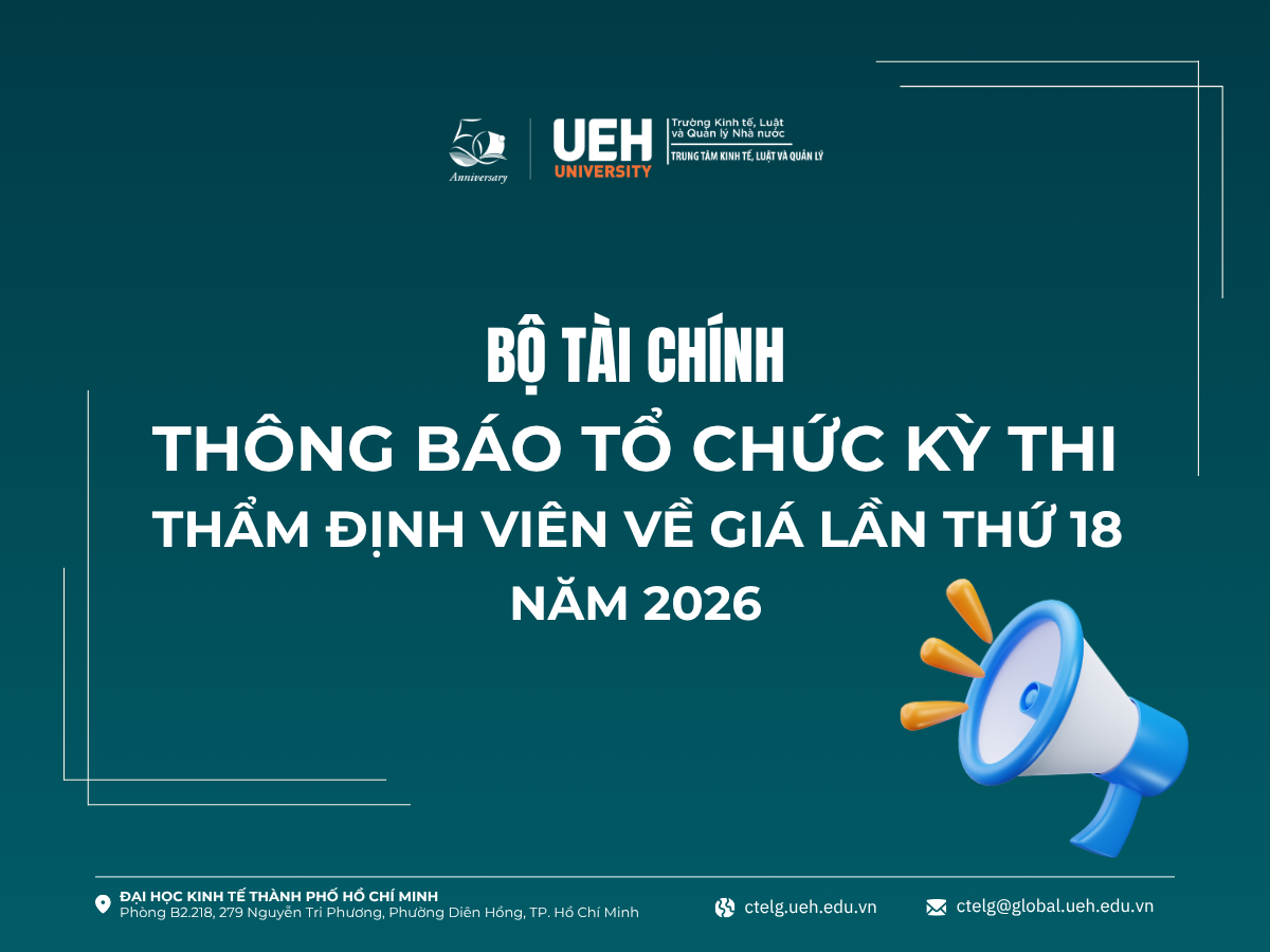 Bộ Tài chính thông báo tổ chức kỳ thi thẩm định viên về giá lần thứ 18 năm 2026