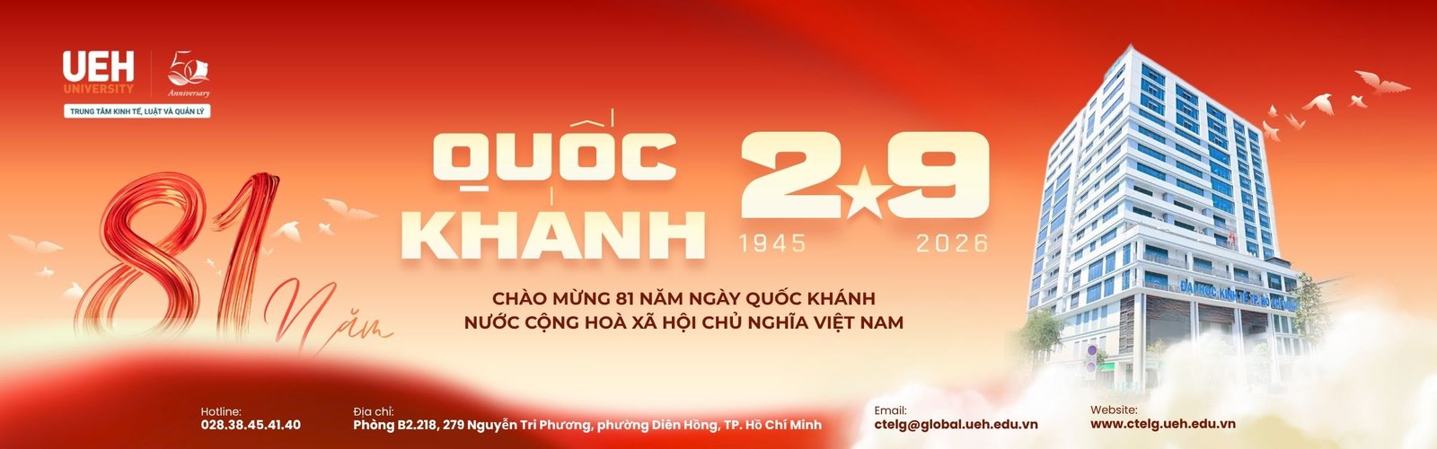 Tuyển sinh các khóa học chất lượng cao UEH CTELG